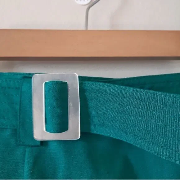 Vintage Alfred Sung Sport Green Midi Skirt - Picture 5 of 8